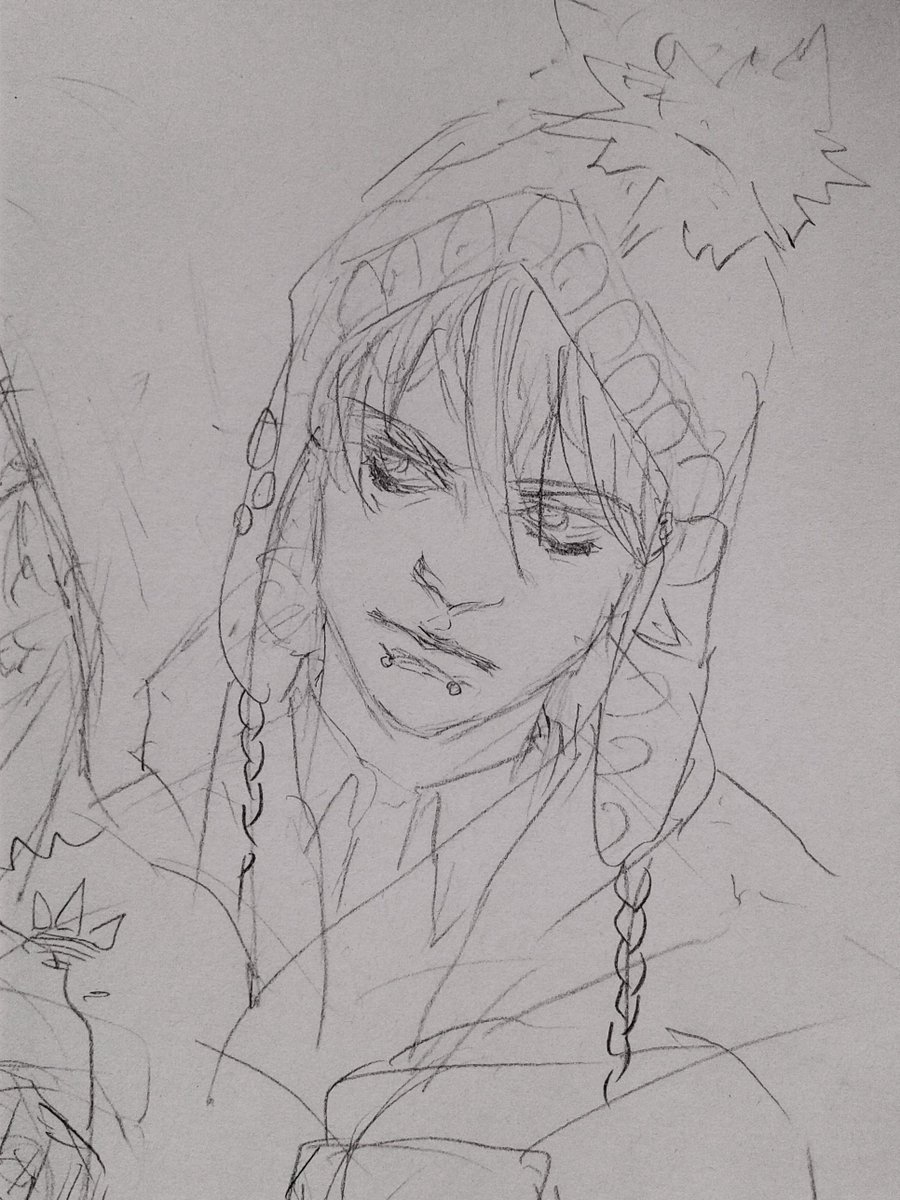 Headshot sketches scattered across my sketchbook. Drawing pretty guys is hard, must practice...always