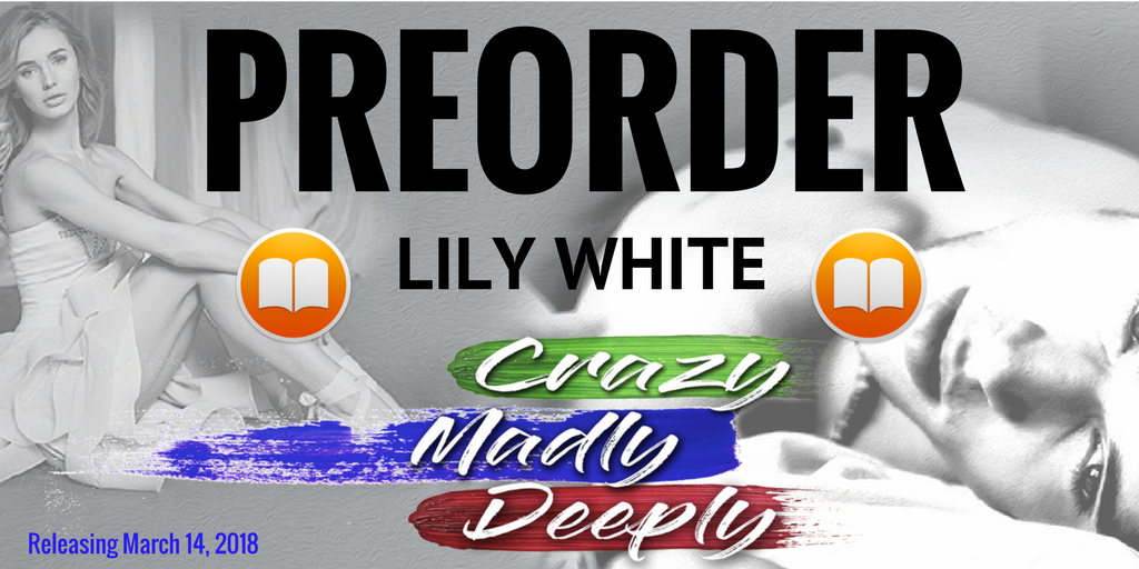 kikichat83's tweet photo. #PreOrderLive
#NextRelease #NewBook #WhatsNext
Crazy Madly Deeply by Lily White.
Releasing March 14, 2018. @iBooks
β Pre-order on iBooks: https://t.co/KWxzcqtYO4 https://t.co/ImTfy37ooq