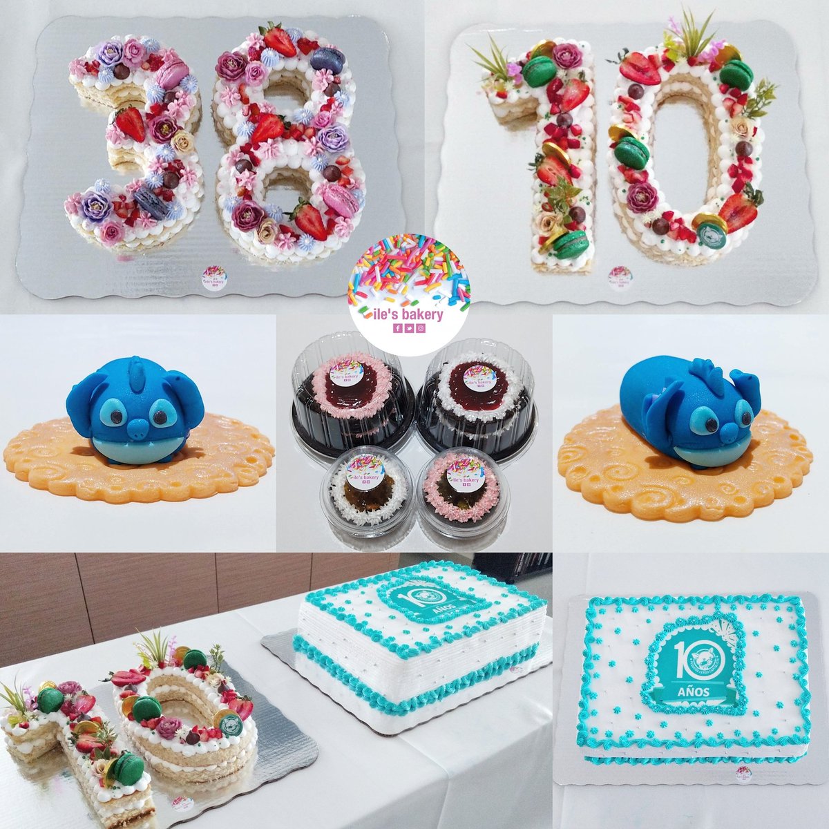 IlesBakery's tweet photo. Les comparto mi trabajo de la semana 😊 Los dos primeros pedidos de #pasteldenúmeros fueron un éxito 🎂🌼🌿 Muchas gracias por su confianza, que hayan celebrado bonito 😘 #ilesbakery 💖 https://t.co/qLKMxCDIGa