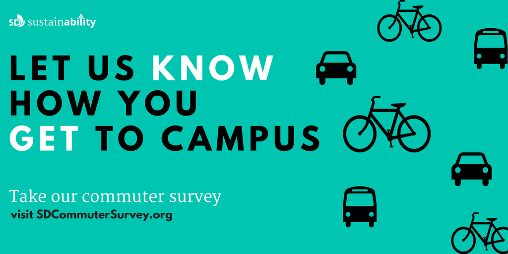 #SanDiego students, we want to know how you get around! 🚴‍♀️🚎🚗Take this short survey and let us know how you commute: sdcommutersurvey.org #sdsustainability