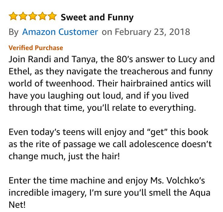 KristyJoVolchko's tweet photo. ..."the 80s answer to Lucy and Ethel..." I ❤️ that! #MallHairMaladies #YA #TweenComedy #KindleUnlimited #Chicklit 💕 https://t.co/yXvmjn9cta https://t.co/c99rsJUfMZ