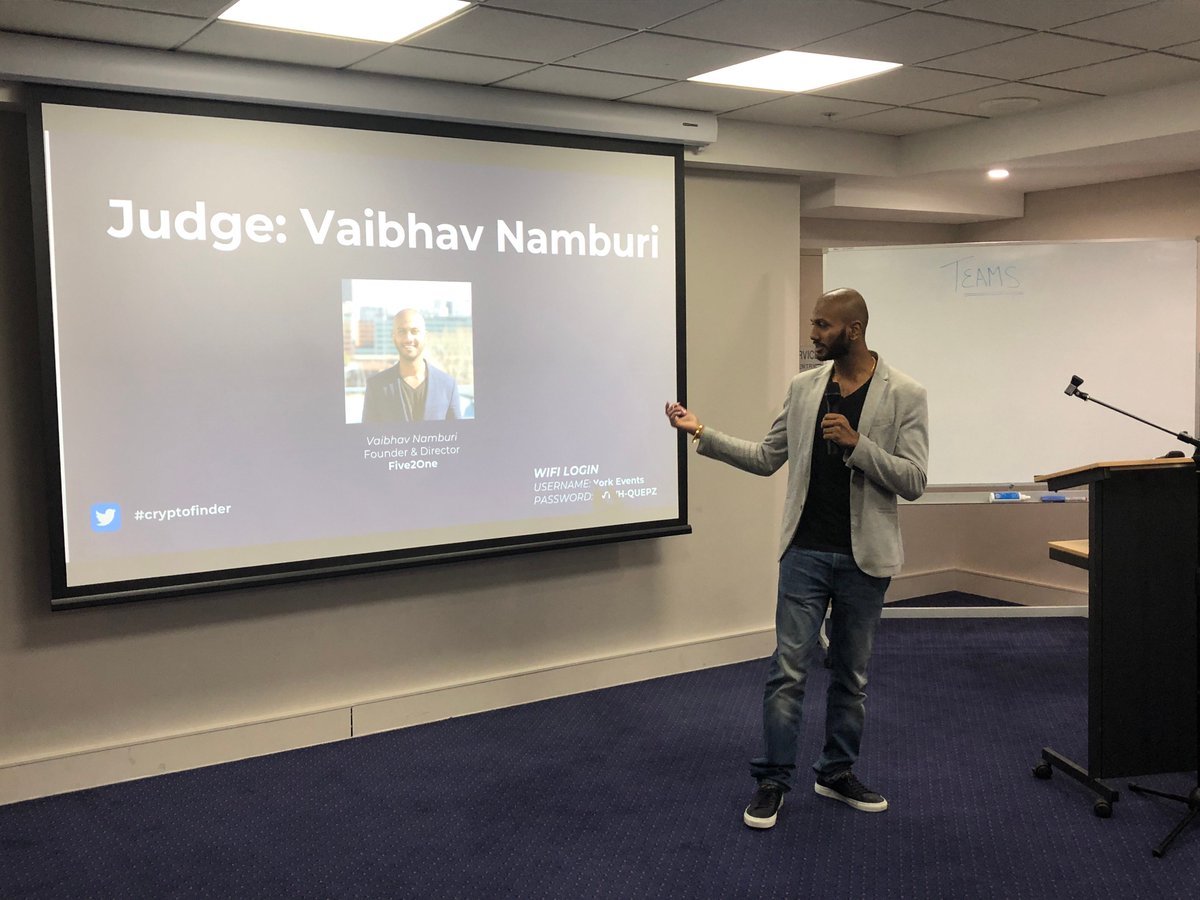 Schebesta's tweet photo. The #Hackathon has LAUNCHED. Lots of ideas flying around, 8.5 $ETH up for grabs #cryptofinder https://t.co/Nghfmqv7WX