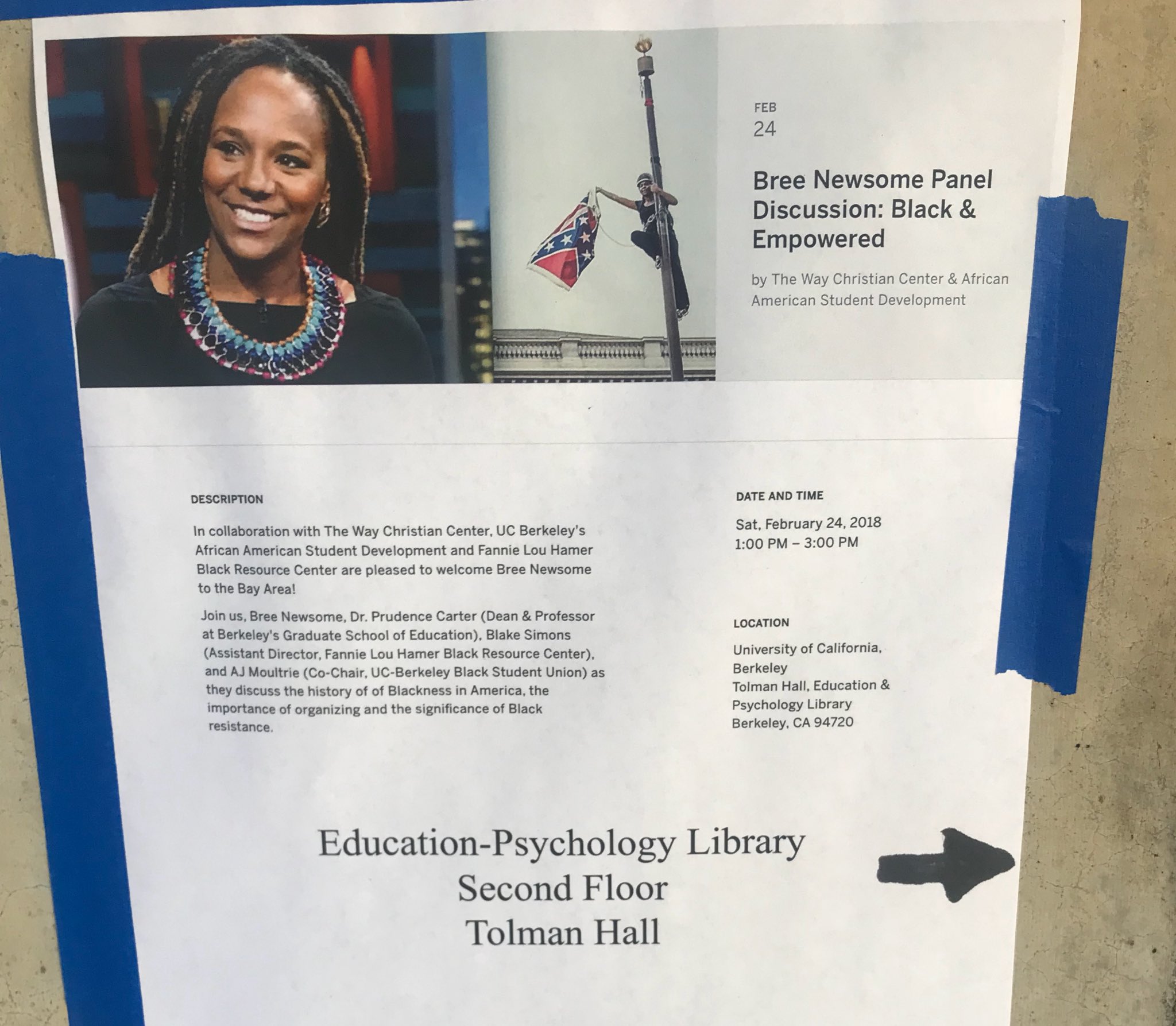 Bree Newsome Panel Discussion: Black and Empowered. @ Tolman Hall, UC Berkeley | Berkeley | California | United States