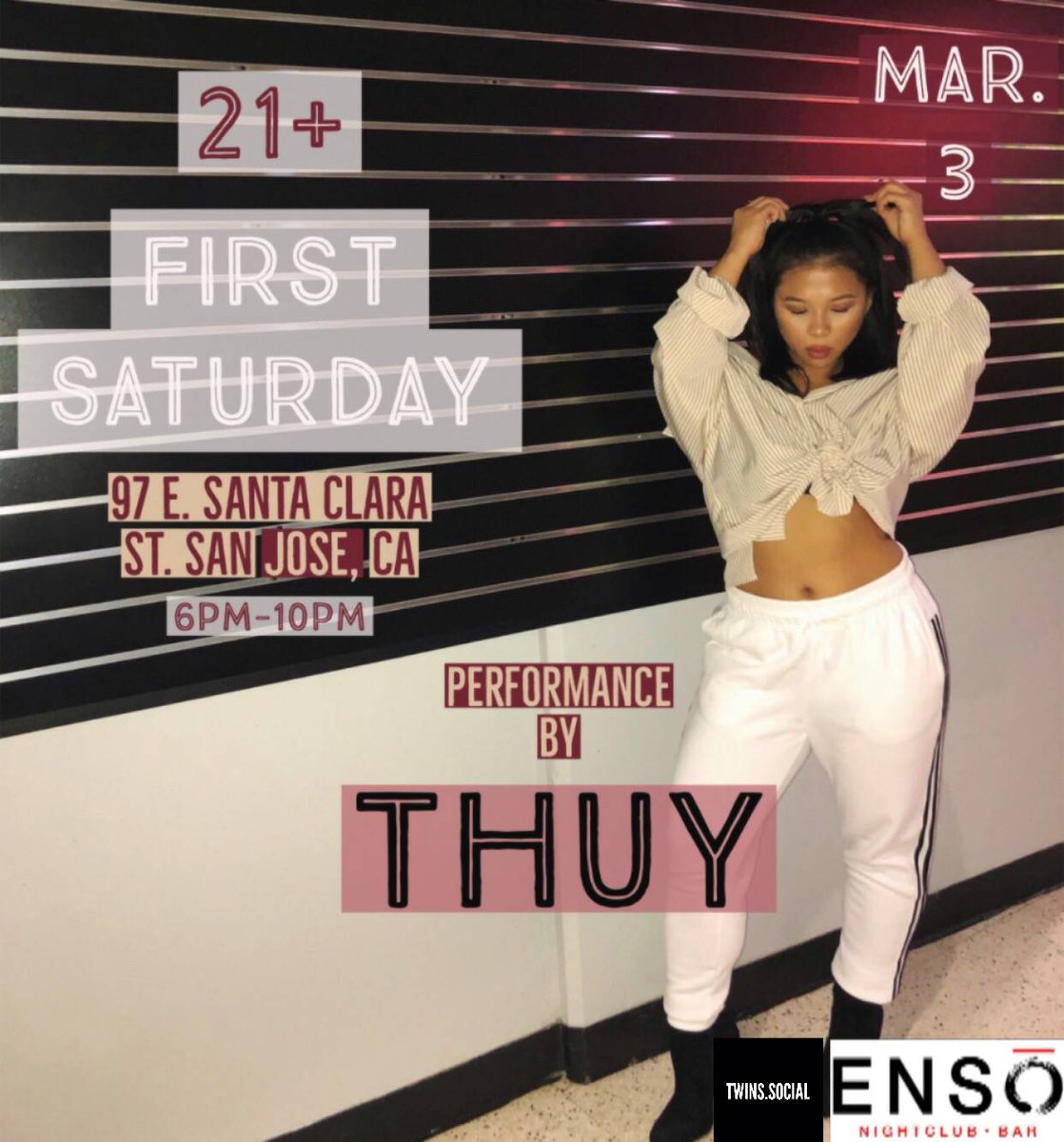 twinssocial's tweet photo. Catch Thuy @thuymusic_ March 3rd tearing the stage up!! ๐ฅ๐ฅ๐ฅGet your tix now! https://t.co/MA47EmgnRt #SanJose #TheWayInnovatorsNetworkSuccessfully #TSFS https://t.co/EKLfgIkqzD
