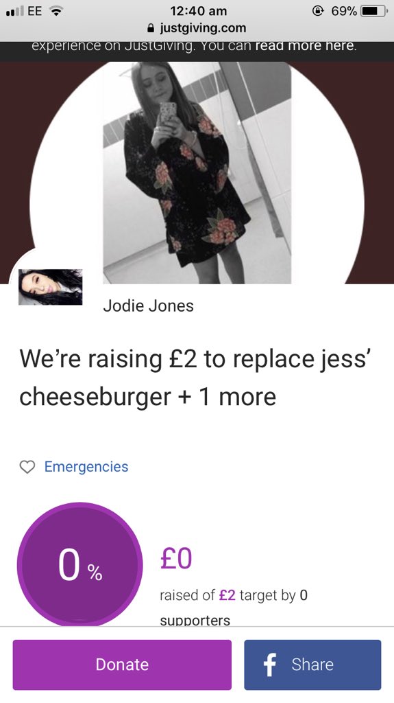 Niamhhhh98_'s tweet photo. Saddened that no one has given to the cause @jode_jones @JessRose1_ @beckykturner #helpjess https://t.co/rxgNhLwApF