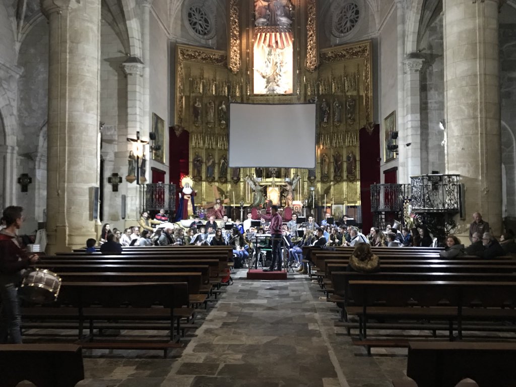 Último ensayo de nuestra banda en el lugar donde mañana se celebrará la 8va edición de Cirineo.