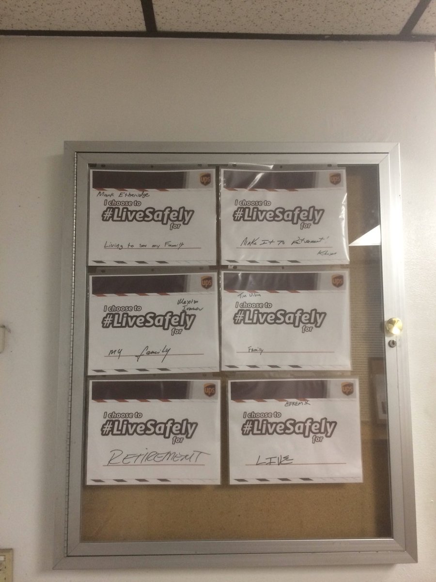 Why we Livesafely posted throughout Willow Grove feeder dispatch office. Displaying why Willow Grove Feeder drivers and management team work safety.