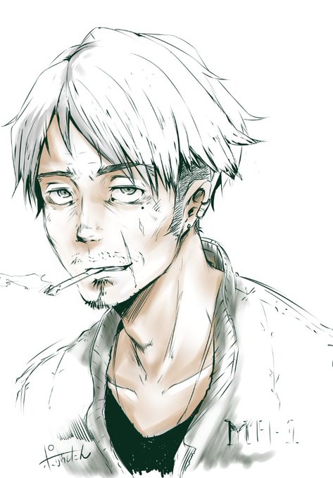 「stubble」 illustration images(Oldest)