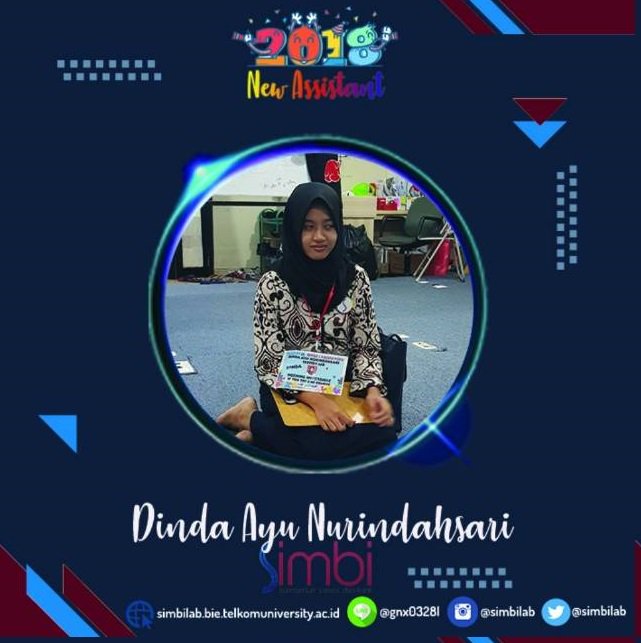 simbilab's tweet photo. 16. Dinda Ayu Nurindahsari sebagai anggota divisi REC https://t.co/Wh9kUaqZM1