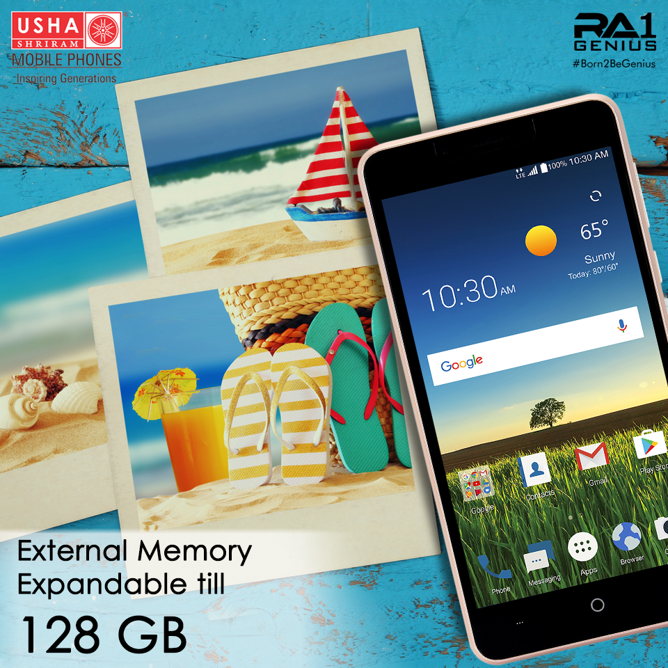UshaShriramMobs's tweet photo. Love to listen to the latest songs and watch latest videos?
You will always have enough memory for your songs and videos with 
RA-1 Genius, supporting micro-SD card that lets you expand the external memory up to 128 GB!
#InspiringGenerations #Born2BeGenius https://t.co/WEVKm7WnEX