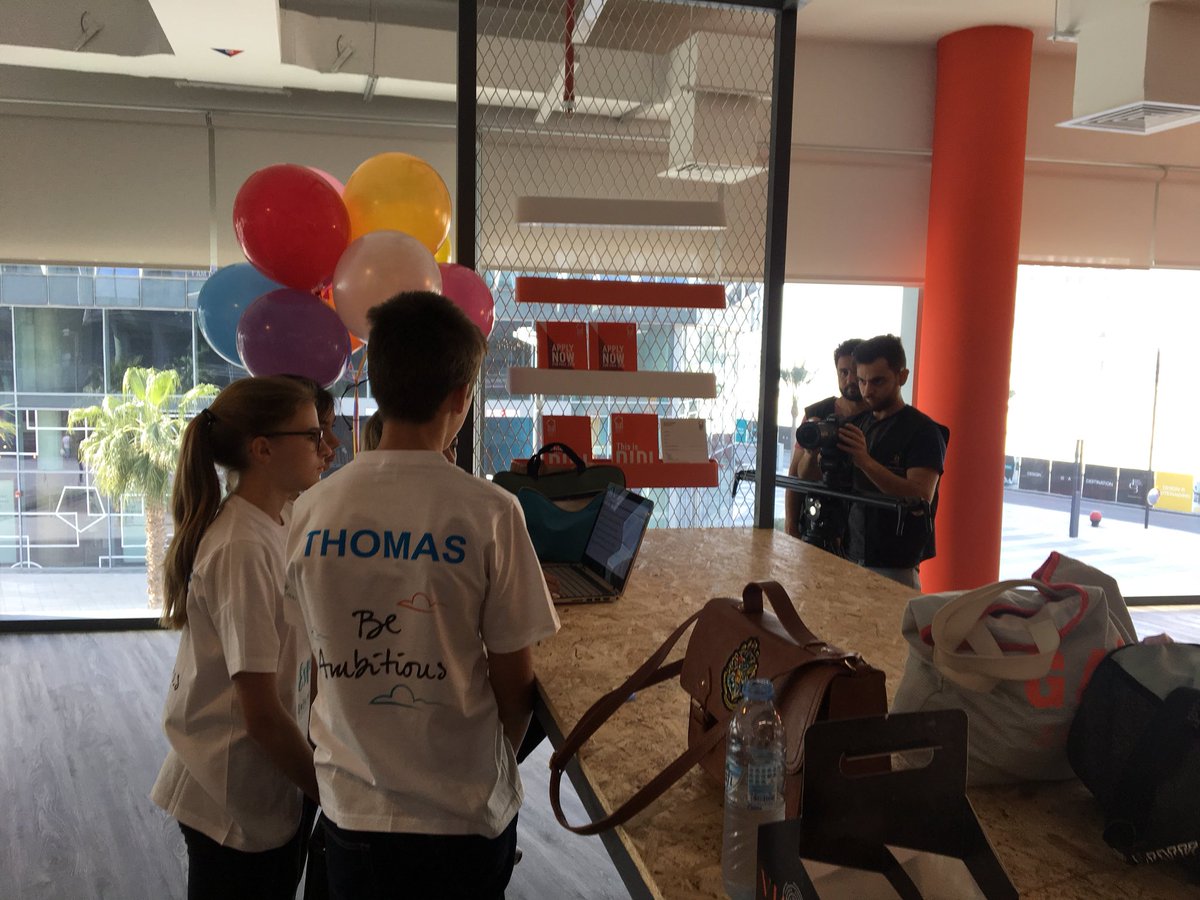 YIP_UAE's tweet photo. Big day for our young innovators today pitching their idea to alleviate the boredom of queues for @expo2020dubai https://t.co/EecX9yK5yM