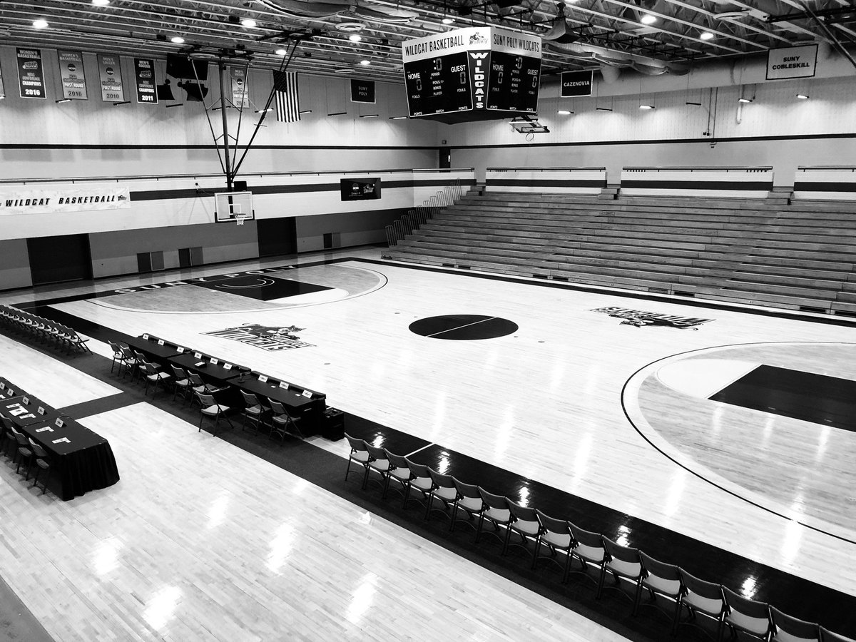 PolyWildcats's tweet photo. 🏀🏆The calm before the storm!
#PolyWBB hosts the @NEACSports  Final Four tomorrow!! 
#PolyWBB vs. @abingtonsports   at 2⃣ PM 🕑
@KeukaAthletics  vs. @GallaudetBison   at 4⃣ PM 🕓
📹💻📺Watch every game in HD on #WildcatTV: https://t.co/7uXkbplZDc
#NEACFinal4 #NEACwbb #d3hoops https://t.co/PP2RzOka8T