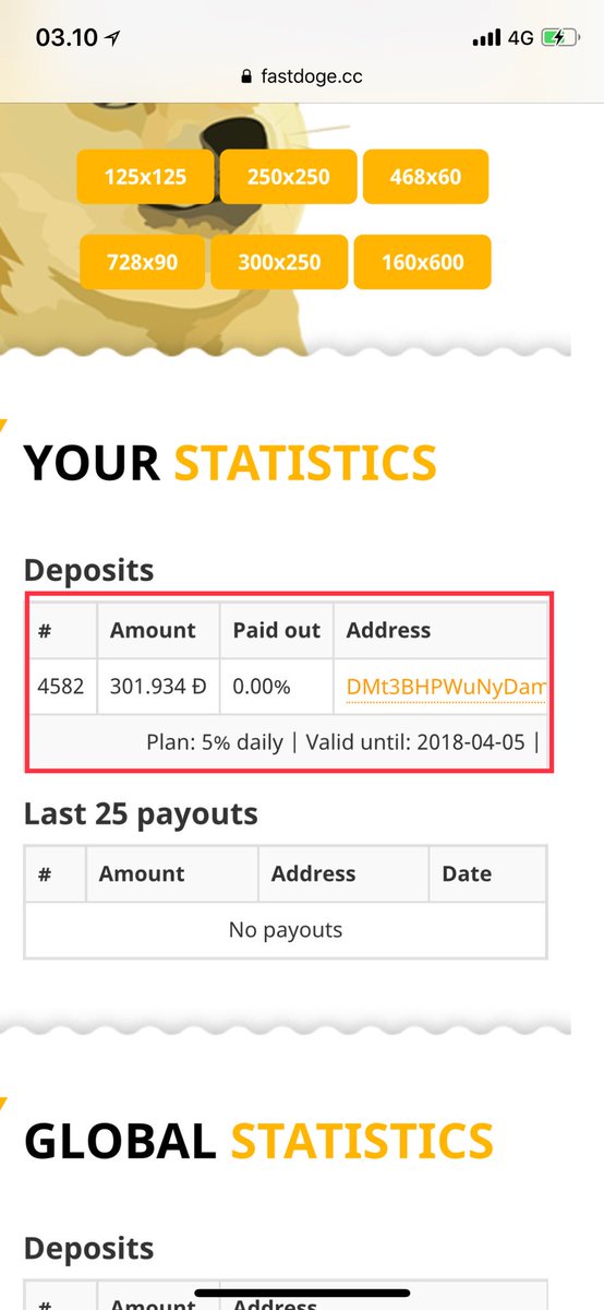 CryptoKingDK's tweet photo. Testing a new Doge lending ponzi site!
- 5% daily earnings
- min. deposit 300 Doge ($2)
https://t.co/18icJ3LGjy
#fastdoge #ponzi #lending #testing #cryptocurrencies #dogecoin #doge #Dogezer #Crypto #ScamAlert #Scammer #Scam #CryptoKingDK https://t.co/Duf3HYj8ed