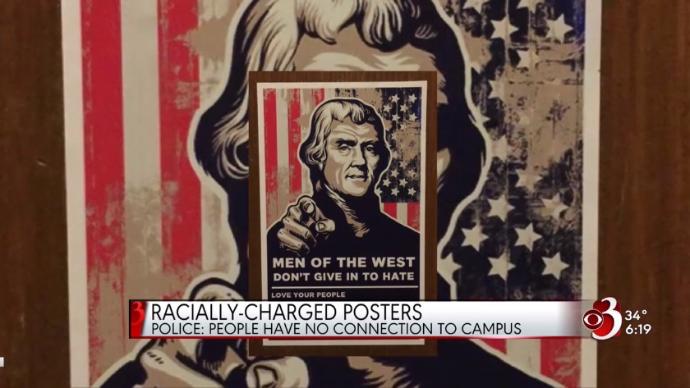 wcax's tweet image. Police say the people who put up racially charged posters at #UVM and #CampChamp have no connections to the campuses wcax.com/content/news/R… #btv #vt
