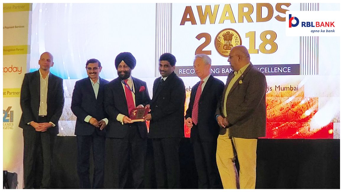 rblbank's tweet photo. RBL Bank wins two awards at the Business World Magna Awards 2018 - Fastest Growing Small Bank and Best Small Bank!
#RBLBankAwards #BusinessWorldMagnaAwards2018 #FastestGrowingSmallBank #BestSmallBank https://t.co/jAWPHQx1TG