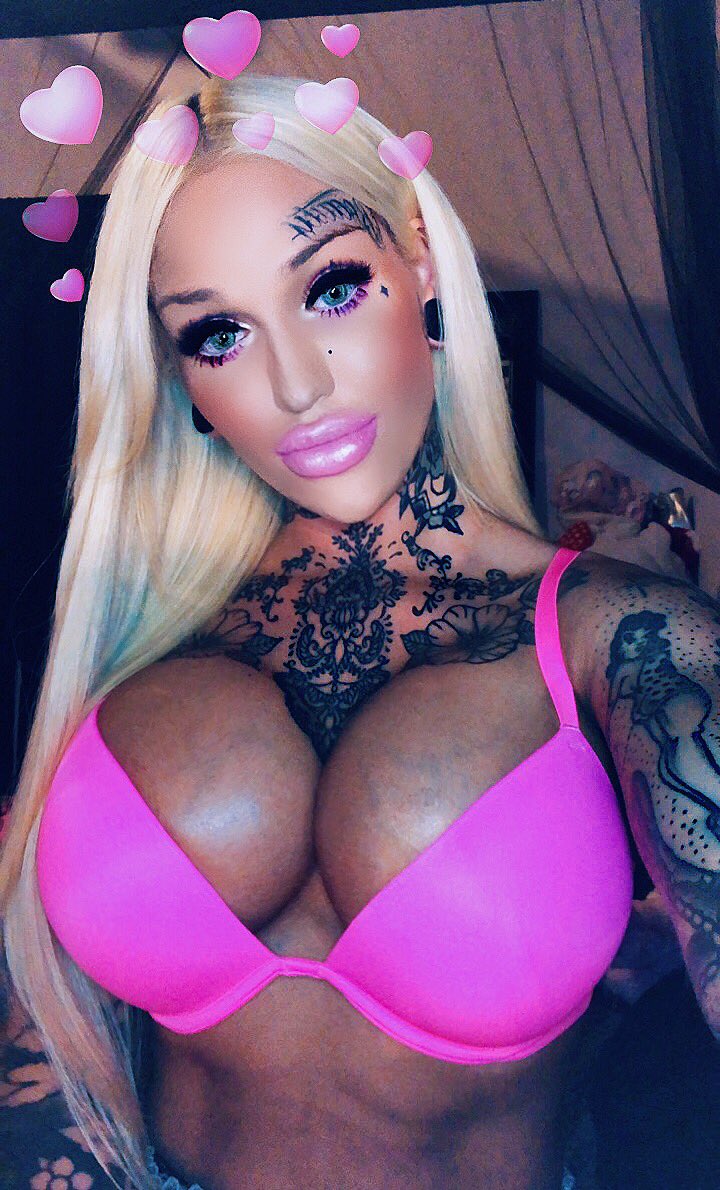 The only tatted ts blonde Barbie doll.