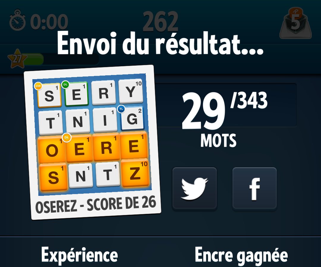 Mon meilleur mot est OSEREZ. Qui dit mieux ?