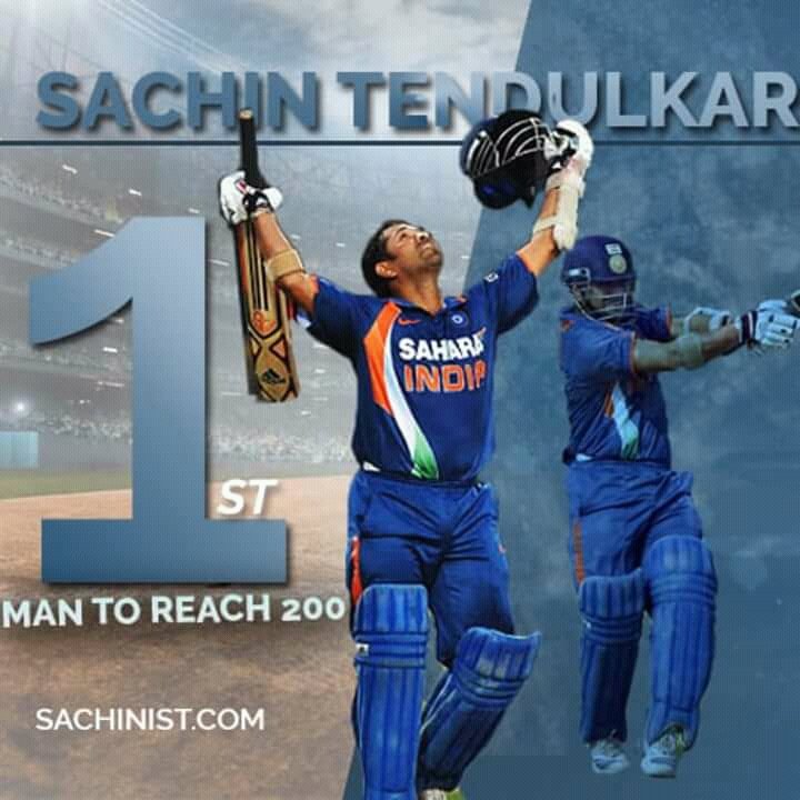 Krish_Sachinist's tweet photo. On This Day In 2010, @sachin_rt Did What No Man Had Done Before - Became #FirstManOnThePlanet in ODI history to score 200 playing against @OfficialCSA at Gwalior.
#SRT200 https://t.co/ZmR1iAldnC