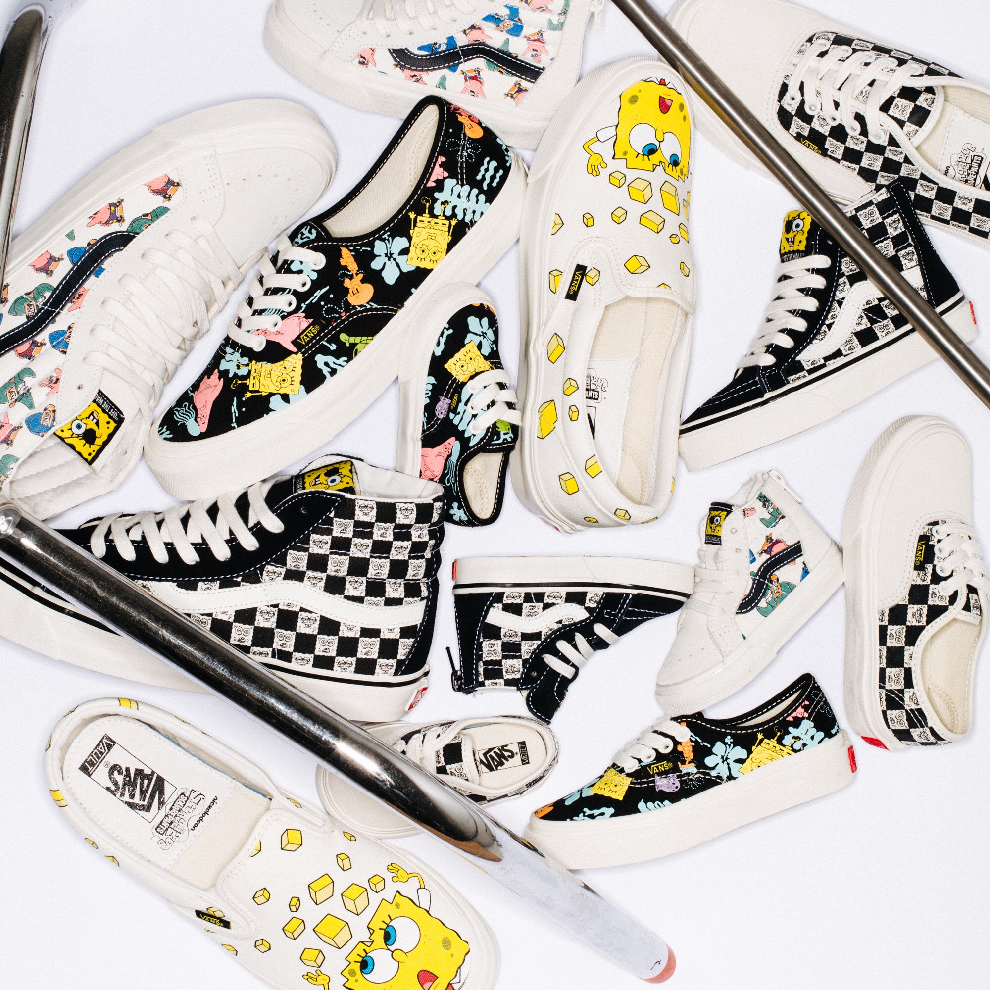 Spongebob vans on clearance feet