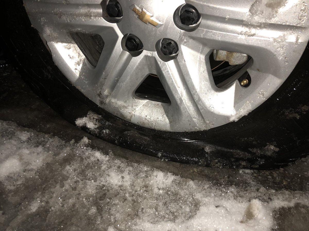 Snow.. Curbs.. Flat tires..