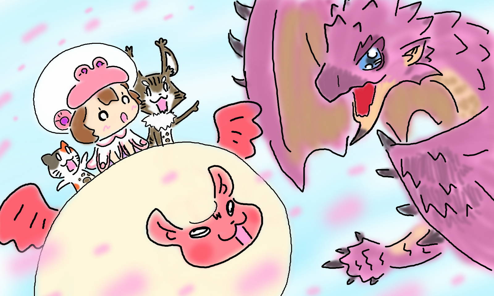 تويتر はちぇみちゅ トモちゃん على تويتر ミルシィちゃんのmhw絵日記 13 わぉ 新たな謎の痕跡はリオレイア亜種 のものだったのよ 相棒 亜種ってなんでちゅか ベルナ村には亜種はいないのよ Mhw 3ds T Co Mdo025tdzm