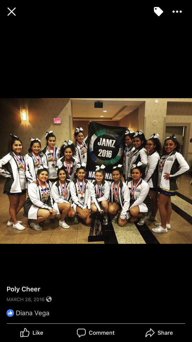 polycheer's tweet image. Flashback  Friday... to JAMZ Nationals!! Today is the first day of the HS Nationals in Vegas. Great memories😢💙💛 Wish we were there!
