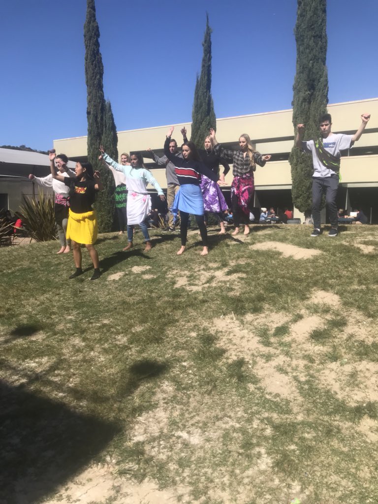 CUSD_Migge's tweet photo. Multi-cultural Fair... and students teaching and sharing their cultures. #polynesiandancing @officialtesorohs https://t.co/4n2Jo22Mqn