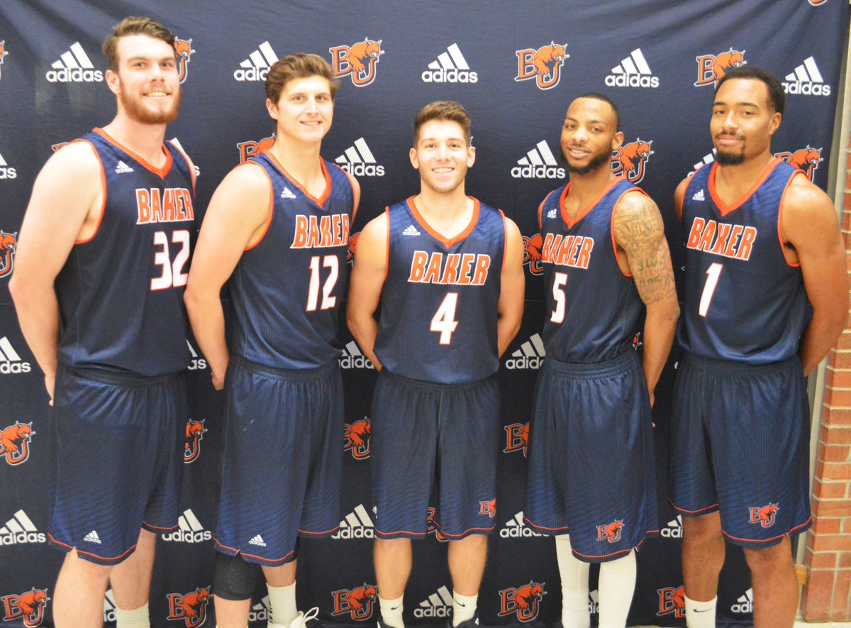 BakerAthletics's tweet photo. We will honor these @BU_Hoops Seniors on Senior Day this Saturday before the 4 pm tip off against @ravenathletics! Come out to the Collins Center and celebrate these Seniors! https://t.co/DYI5pKwM7O