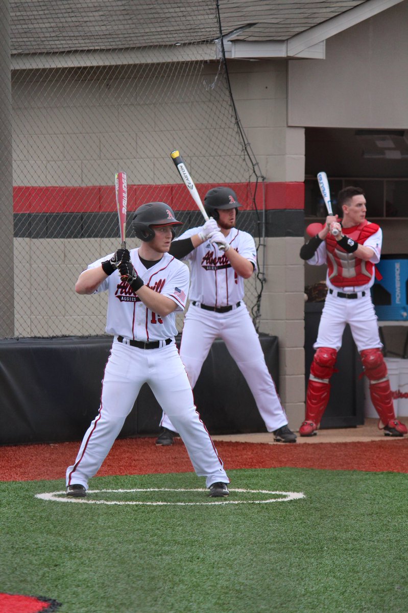 aggies_ball's tweet photo. Seniors getting extra AB’s all game! @bradybeam15 @andrewbryantt @TrippAdams12 https://t.co/fKULBfuQEB