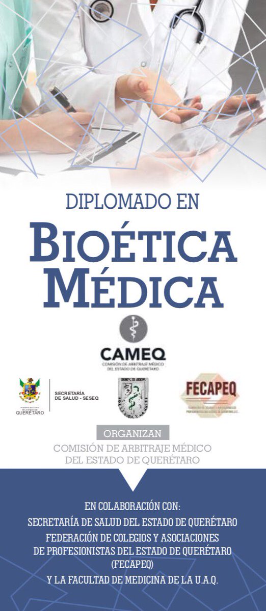 AlfredoGobera's tweet photo. #DiplomadoBioéticaMédica @SSalud_Qro #CAMEQ @FECAPEQ @UAQmx @ColMedQro @gobqro https://t.co/Dj6PB6VYok