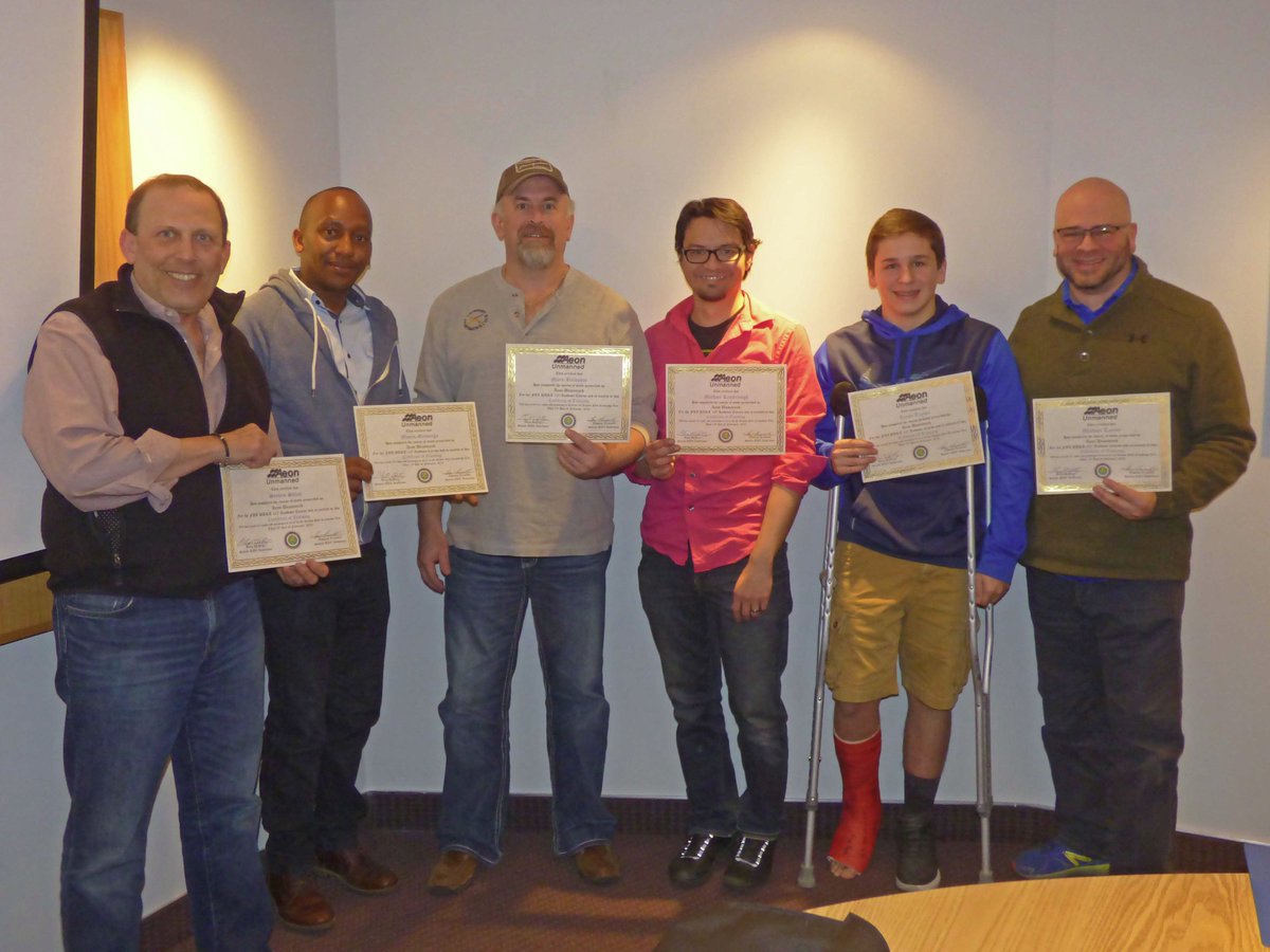 UnmannedExpert1's tweet photo. Our partner Aeon Unmanned is continuing our tradition of offering a monthly Part 107 Test + Flight course in Denver prepping students to take the FAA Part 107 Drone license test with a test seat reservation. Congrats to their February class! UAS 107 drones https://t.co/A7OMhESIkO https://t.co/pfB0qKsVlS