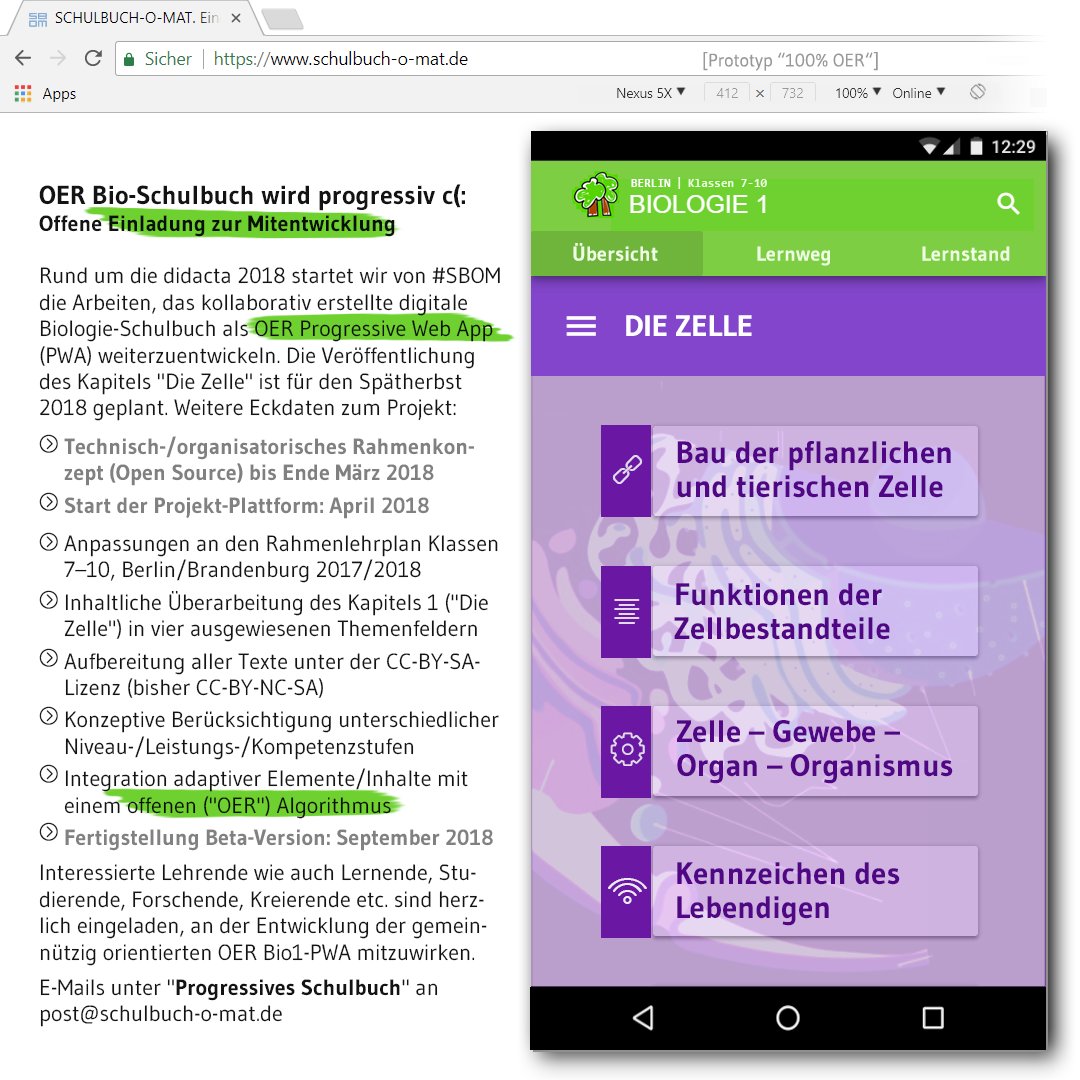 Revolutionär: Ein für alle gleiches #Schulbuch, "erfunden" von Comenius vor 400 Jahren. Reaktionär: Trotz Optionen für #InnereDifferenzierung, ermöglicht durch #Digitalisierung, ist der Ansatz konserviert. Resümee: Erforschen, wie es anders geht. #progressivesSchulbuch von #SBOM.