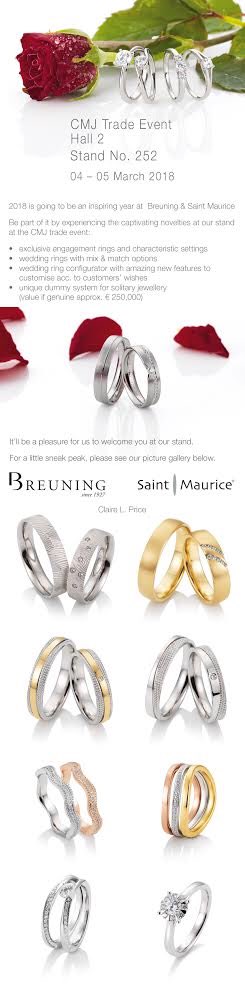Looking forward to @The_CMJ trade event next weekend.  Lots of new designs #weddings