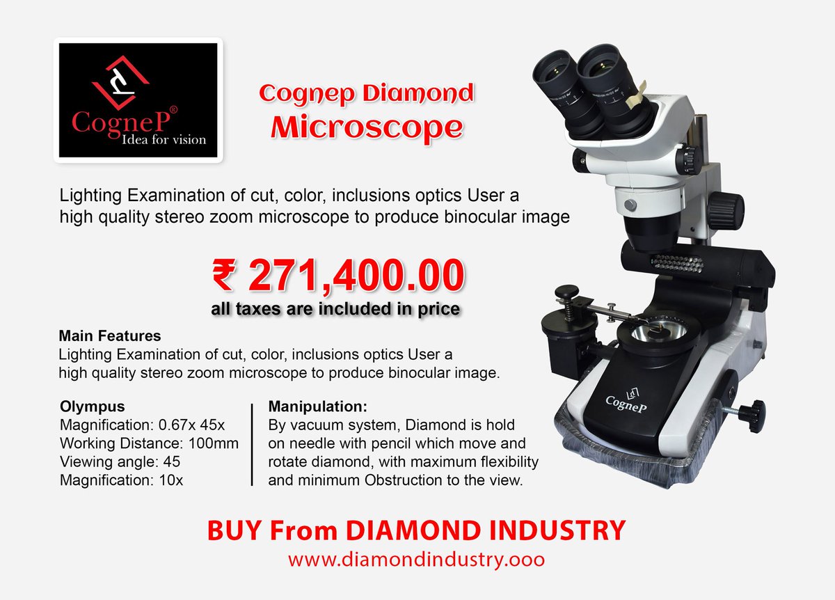 Diamond_Industr's tweet photo. Cognep Diamond Microscope

#microscope #business #OnlineMarketing  #onlineshopping #OnlineBusiness #cognep #Diamond #diamondindustry #diamondmachinery #diamondbusiness https://t.co/ydjiW1cb7s