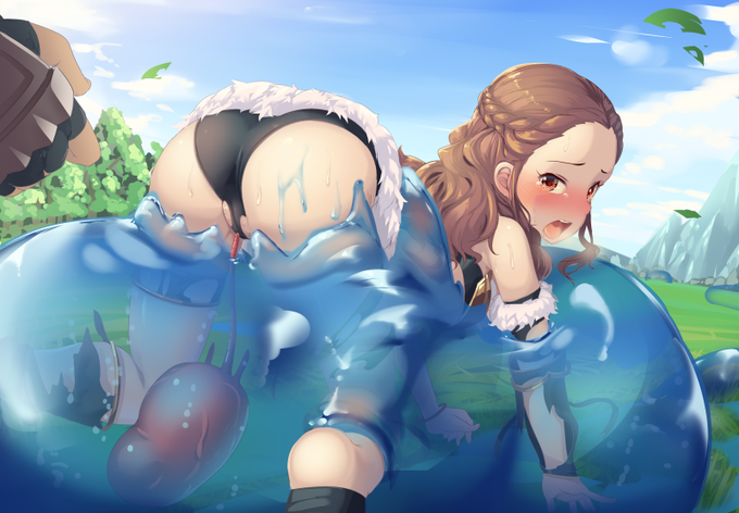 【R-18】>催淫作用のあるスライム魔物にぬちょぬちょにされちゃっている関裕美ちゃんをお願いします。 https://t.co/f9VenCnYKq #odaibako 