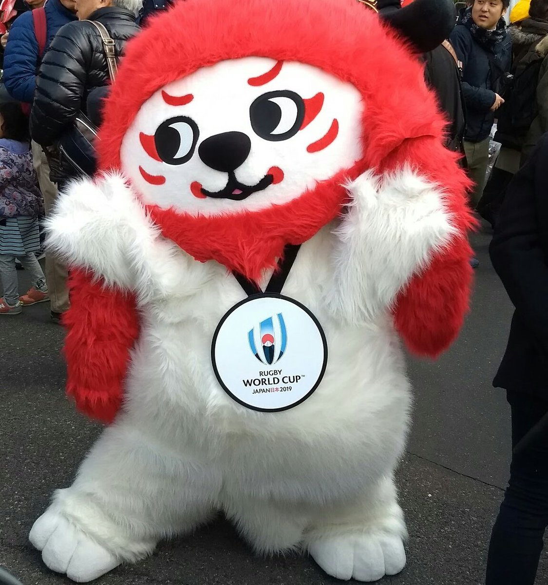 RWC2019 ラグビーW杯2019 レンジー 木目込み人形 日本開催のラグビーW