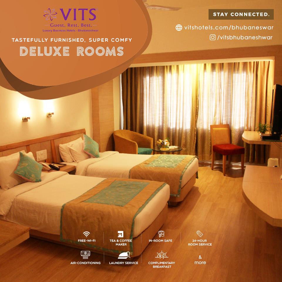 With all the modern amenities at your disposal along with excelled room service facilities 24x7, experience a feeling of warmth & content during your stay with us.
#BestInBusiness #BusinessStay #LuxuryHotel #BusinessHotel #VITS #Bhubaneswar