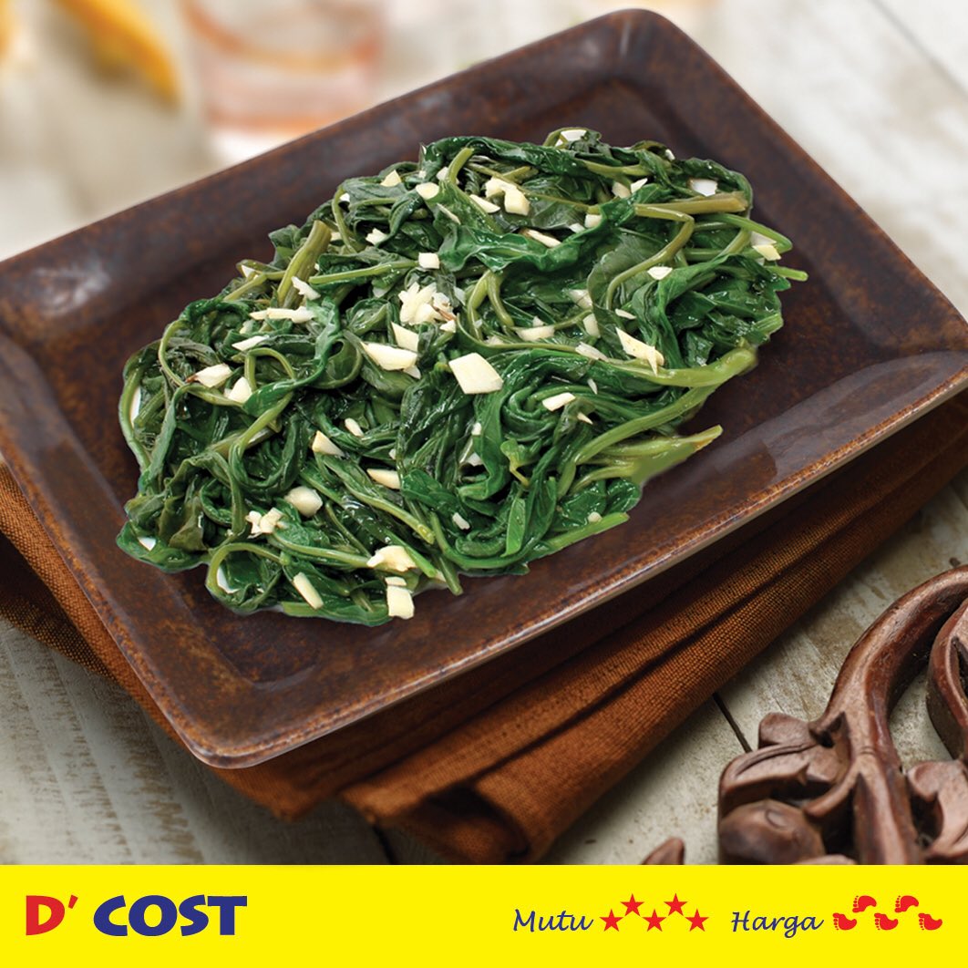 Kangkung Bawang Putih salah satu jenis tumisan sayuran yang tersedia juga loh di #dcost #dcostseafood #dcostvip #dcostvvip