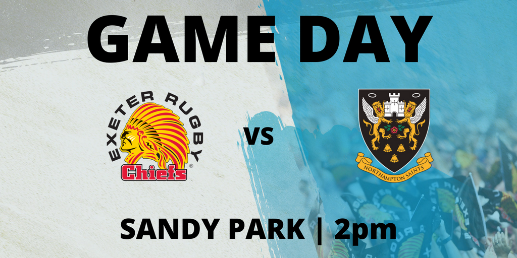 IT'S GAME DAY

🏉 <a href="/ExeterChiefs/">Exeter Chiefs</a> v <a href="/SaintsRugby/">Northampton Saints 😇</a> 
🏆 <a href="/premrugby/">PREM Rugby</a> Rd 16
🕑 2pm
🏟️ <a href="/SandyParkExeter/">Sandy Park Exeter</a> 
🎟️ - exeterchiefs.co.uk
📺- <a href="/btsportrugby/">Rugby on TNT</a> Highlights
📻 - <a href="/bbcdevonsport/">BBC Sport Devon</a>
