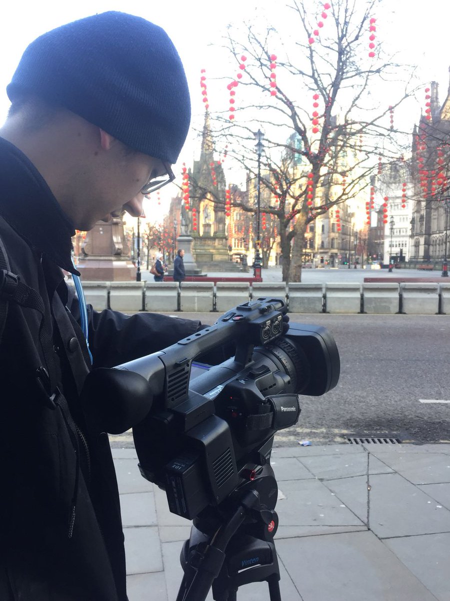ArchitectWeekly's tweet photo. Day 2 of the Manchester documentary under way. It’s cold up North! #architecture #filming https://t.co/j30szNcTK6