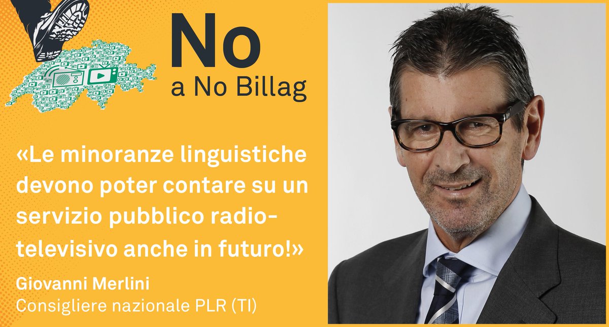 Giovanni Merlini, Consigliere nazionale PLR (TI), dice #NoNoBillag! <a href="/NoBillagNoCH/">NoBillag NoSvizzera</a>