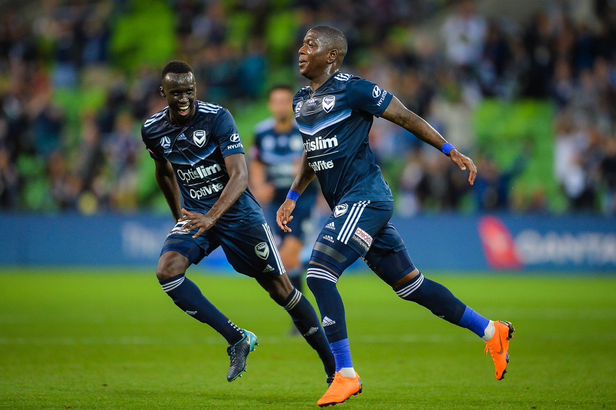 Frank Khamees (@frankkhamees) on Twitter photo Leryy George of <a href="/gomvfc/">Melbourne Victory</a> celebrates a goal during the game against <a href="/AdelaideUnited/">Adelaide United</a> #MVCvADL Leryy George of <a href="/gomvfc/">Melbourne Victory</a> celebrates a goal during the game against <a href="/AdelaideUnited/">Adelaide United</a> #MVCvADL