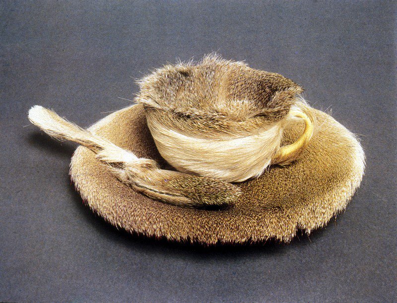 womensart1's tweet photo. German-born Swiss Surrealist Meret Oppenheim, Object, 1936 #womensart https://t.co/oWlG0I9r1J