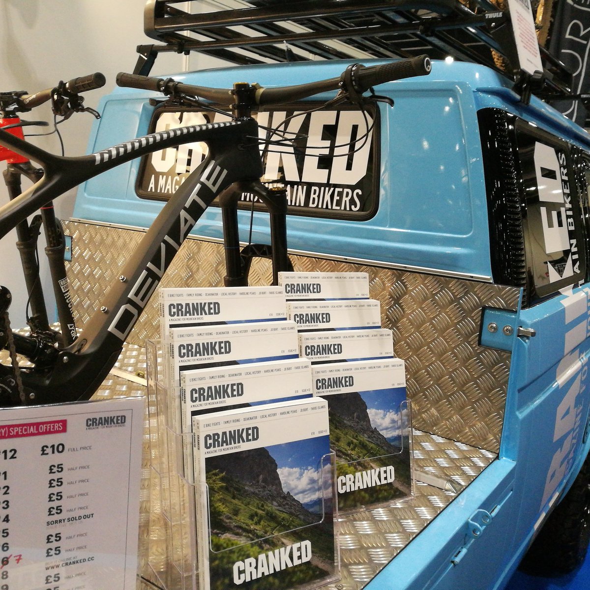 deviatecycles's tweet image. At the @londonbikeshow today and tomorrow with @Crankedmag. Come and say hi and check out our new Guide.