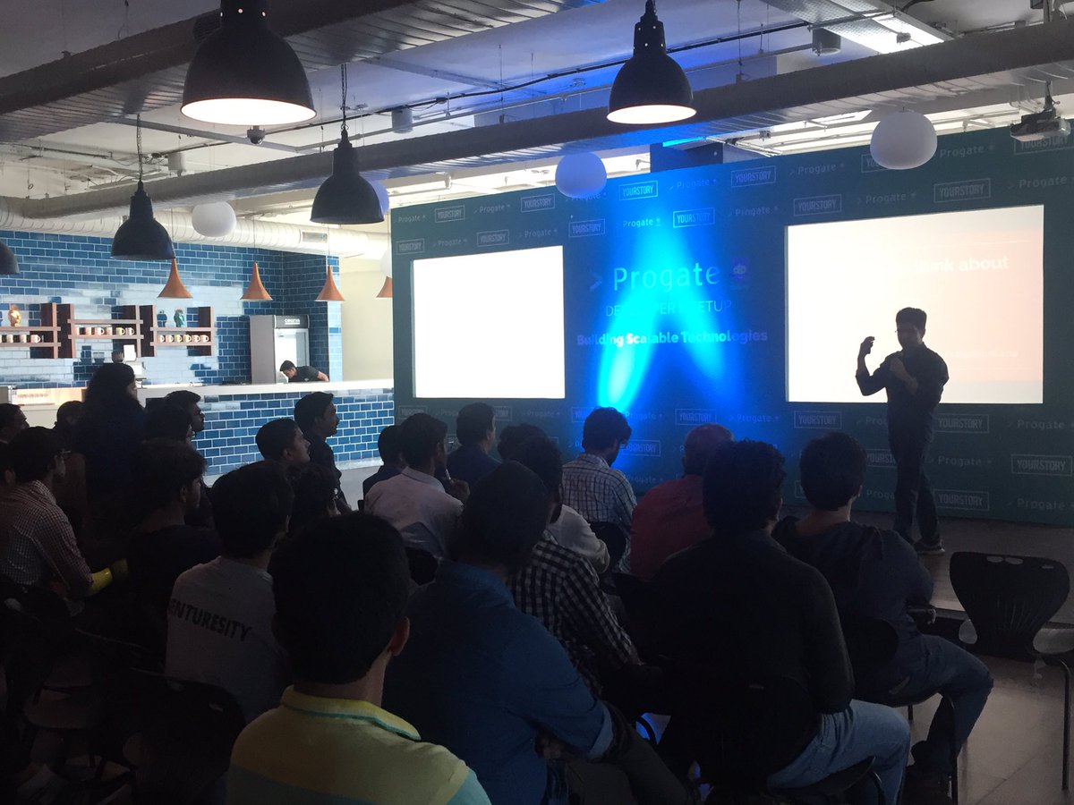 KathpaliaAditya's tweet image. Scaling your tech by @AmanAlam Dev Evangelist @Akamai @YourStoryCo #DevMeetup @progate_en