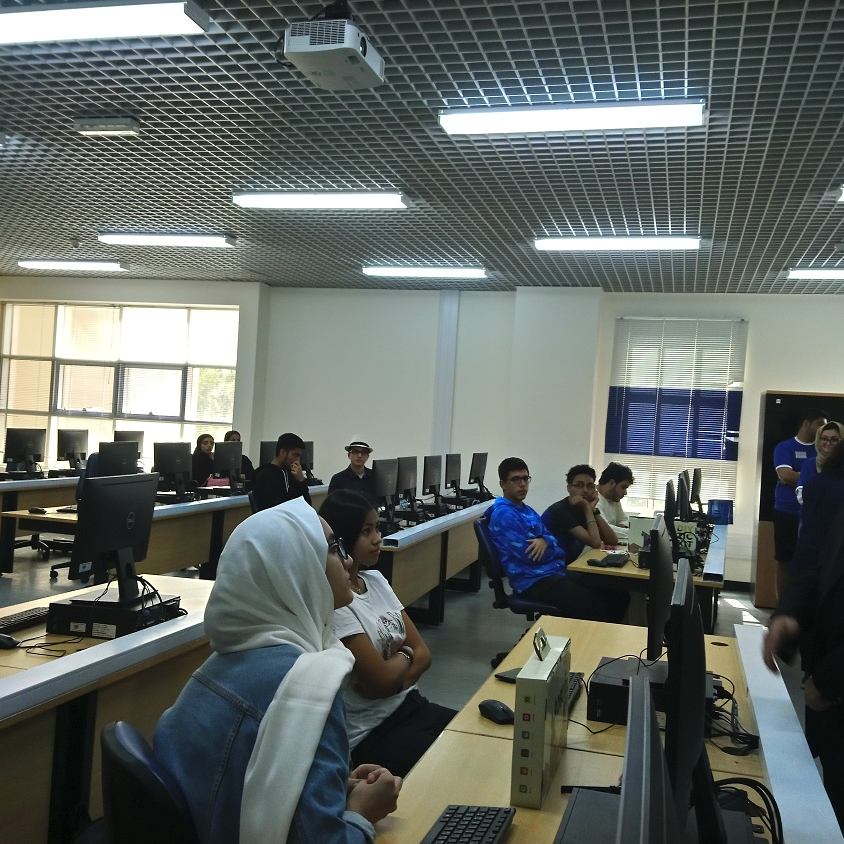 AUDengineering's tweet image. Robotics and artificial intelligence work shop #EngineeringFair @audubai