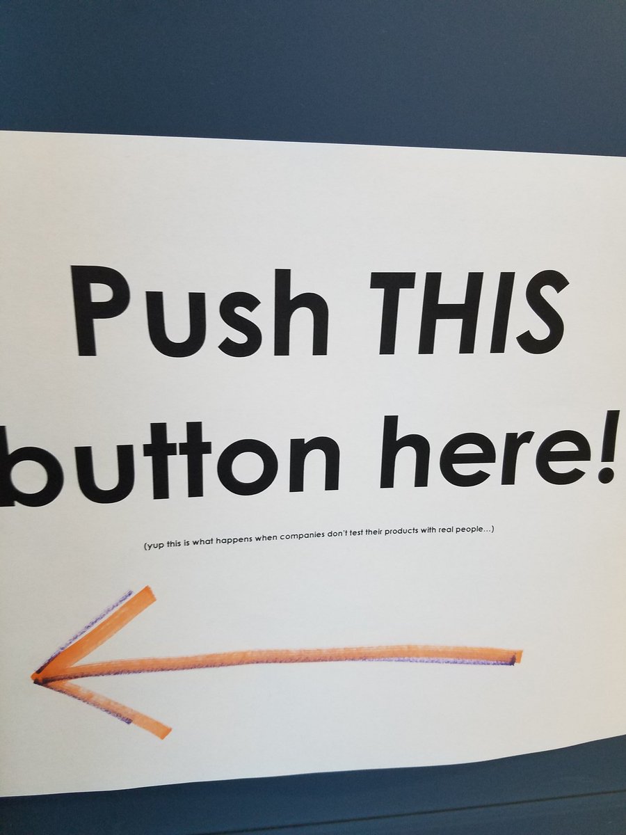 mike_congdon's tweet image. Great reminder that UX testing (should not be) limited to apps &amp;amp; software. The best interface is the one interfaced with the least to accomplish the task.  #Lax #LazyProgrammer #UX