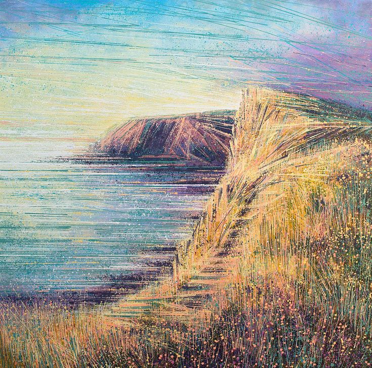 Devon Coastal Cli... by <a href="/marctoddart/">Marc Todd</a> #acrylic #painting #art artf.in/w_QJwA <a href="/artfinder/">Artfinder</a>