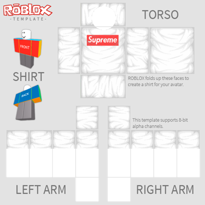 Supreme Merch On Roblox - roblox supreme t shirt template