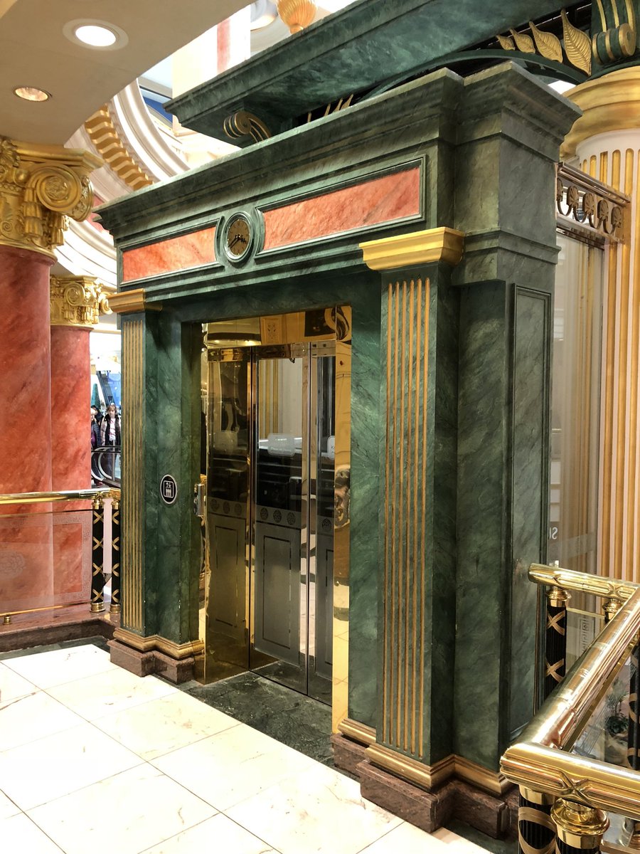 The lifts don’t escape this treatment, either  #NinjiAtTheTC